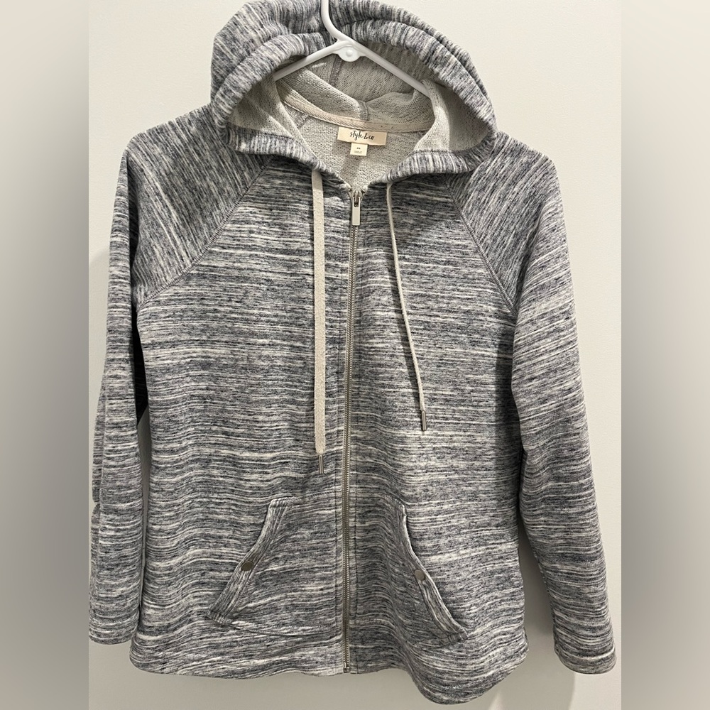 Style & Co zipper hoodie with pockets